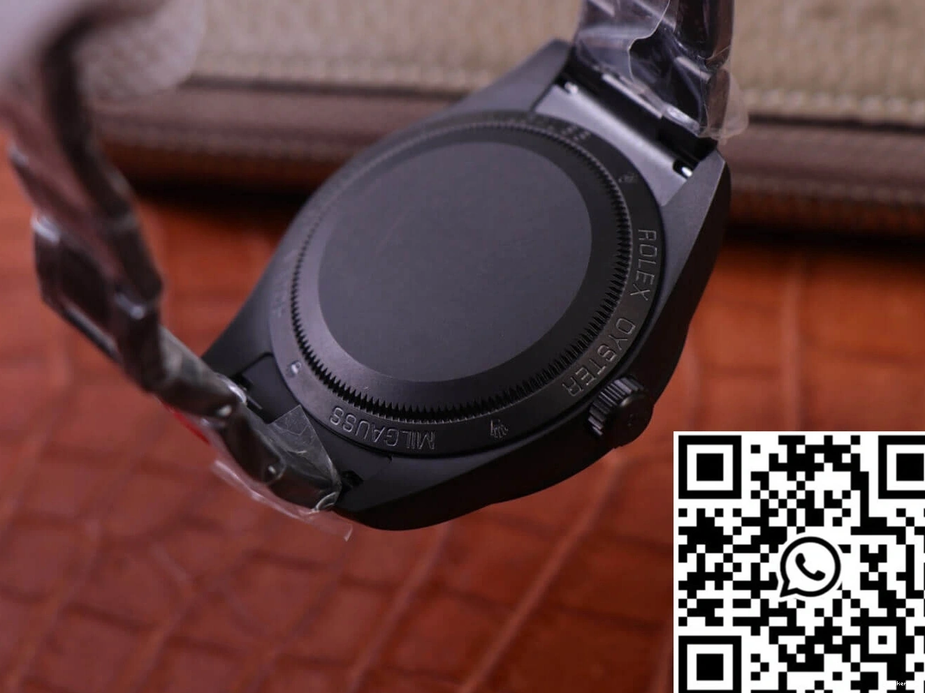 Label Noir Base 116400 Design JB Factory LNT01HS-001 Rolex Milgauss watch Black case Replica 0417